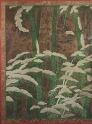 Bambus im Schnee, ca. 1600